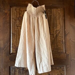 Just Love Cream Wide-Leg Pants